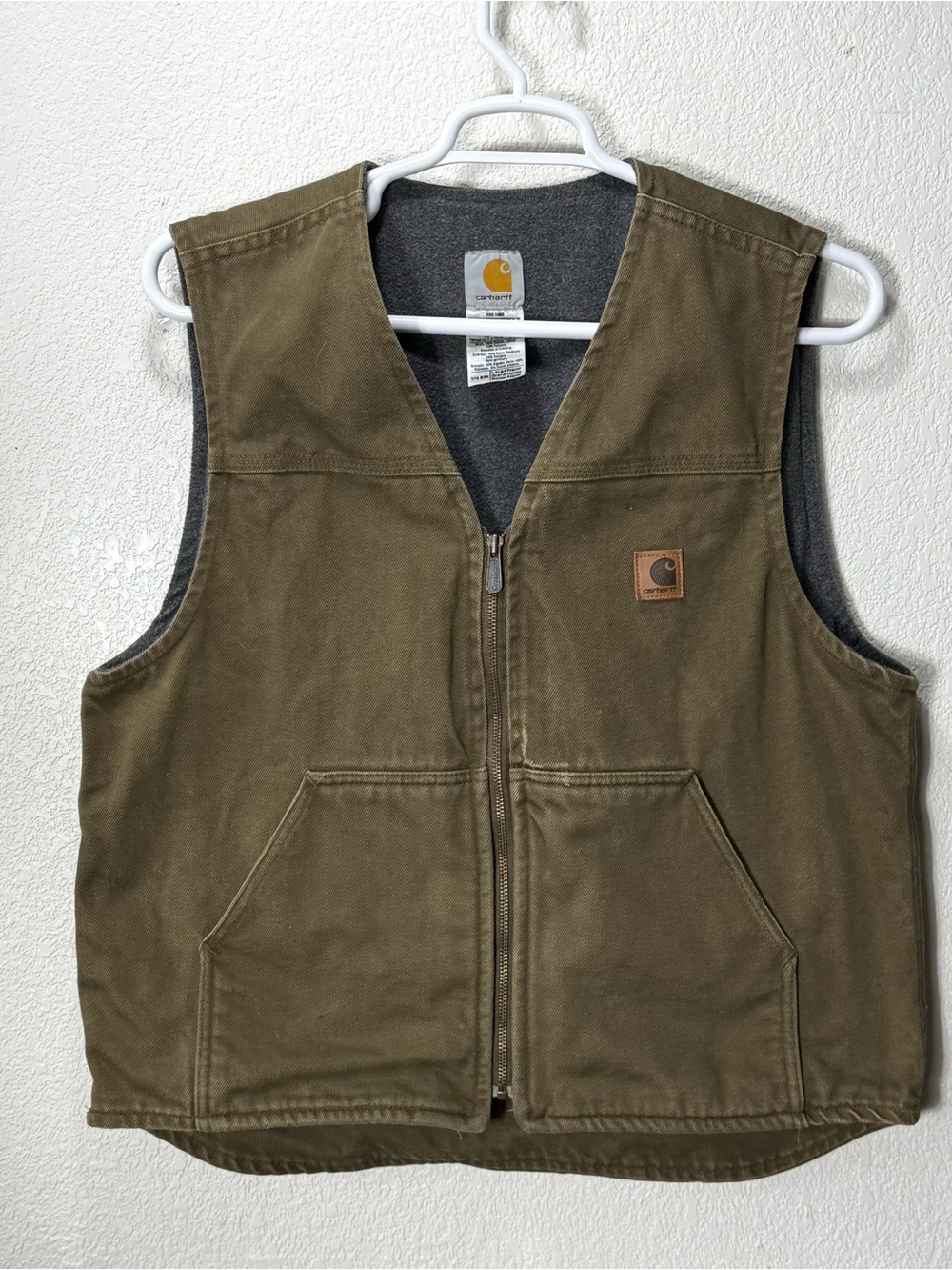 Vintage Carhartt Vest V19 BRK USA Size Large Brown